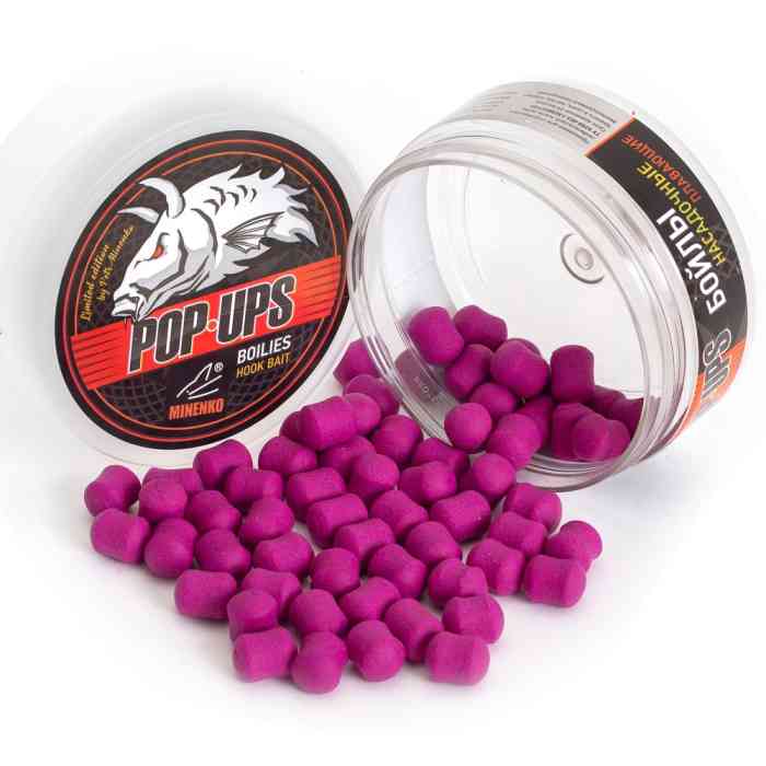 Насадочные бойлы MINENKO POP-UP DUMBELLS SQUID & OCTOPUS 11x14мм