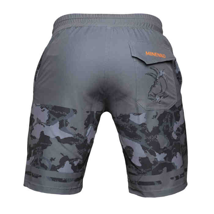 Шорты на резинке Graphite black camo (S)