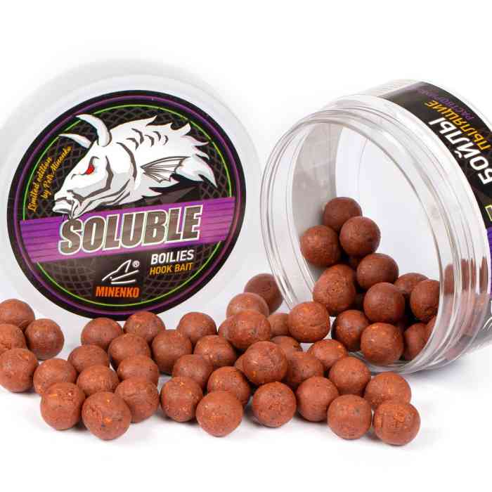 Насадочные бойлы MINENKO STRAWBERRY & MANDARIN 14мм (пылящие)