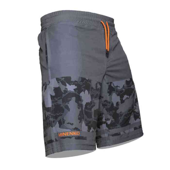 Шорты на резинке Graphite black camo (L)