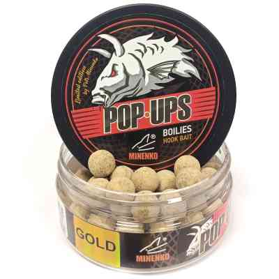 Бойлы плавающие POP-UP GOLD  в обсыпке   PINEAPPLE GOLD (АНАНАС) 12 мм