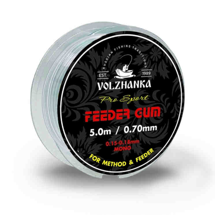 Купить Фидерная резина Volzhanka Feeder Gum 0.7мм / 5м