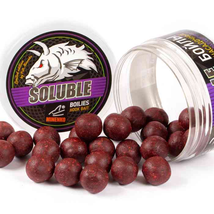 Насадочные бойлы MINENKO SQUID & OCTOPUS 24мм (пылящие)