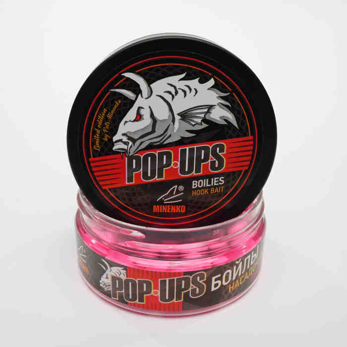 Насадочные бойлы MINENKO POP-UP  DUMBELLS pink PLUM 11х14 мм