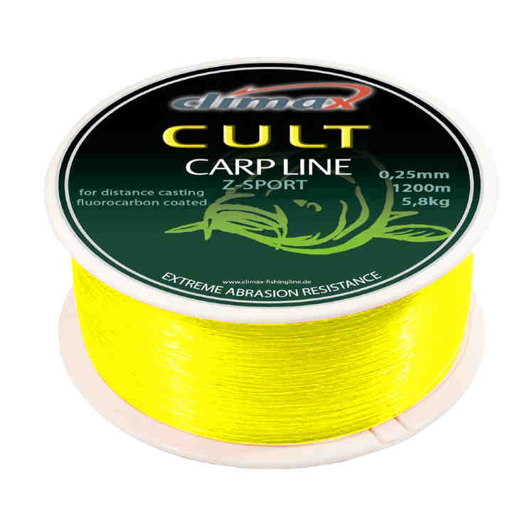 Купить Леска Climax CULT Carp Line Z-Sport fluo-yellow 0.28мм